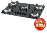 Fogão Cooktop Fischer  5 Bocas Preto, com Acendedor
